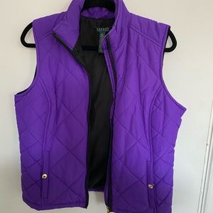 Lauren Ralph Lauren Purple Vest